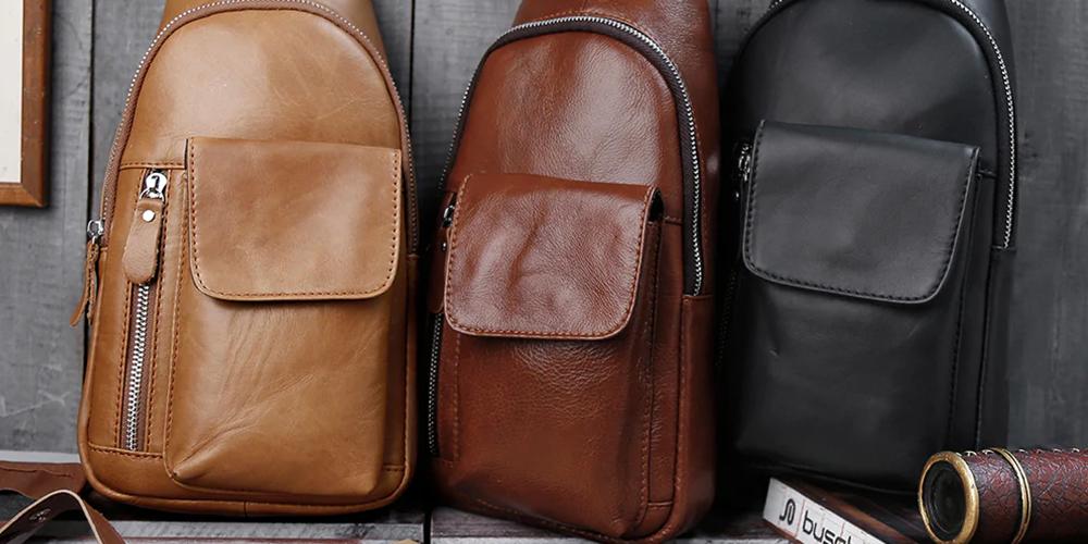 Leather Sling Bags for Men