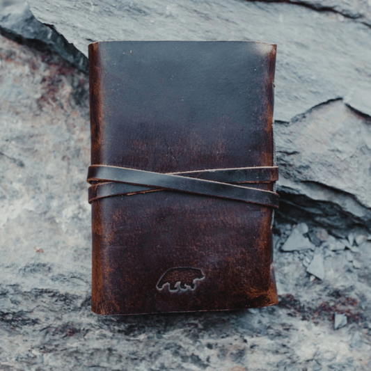 Unlined Luxury Leather Journal for Travel