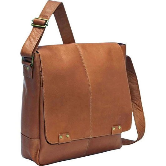 Tan Leather Purse Satchel Bag