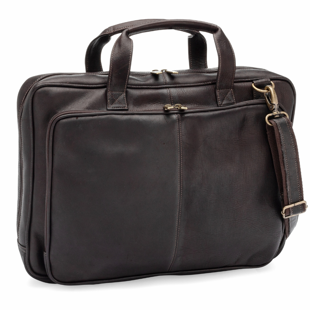 The Caelum | Vintage Leather Laptop Briefcase