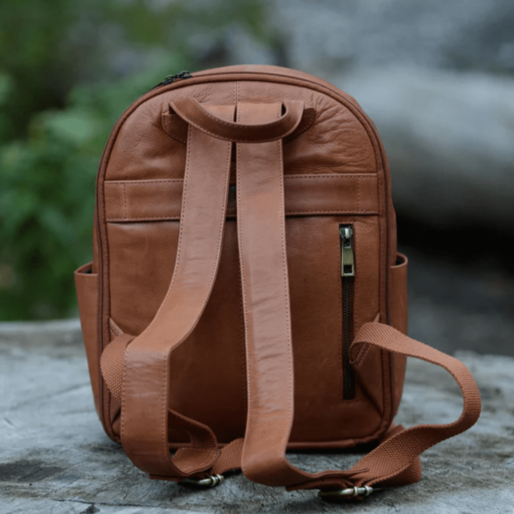 The Mini Woven Backpack | Women's Leather Backpack