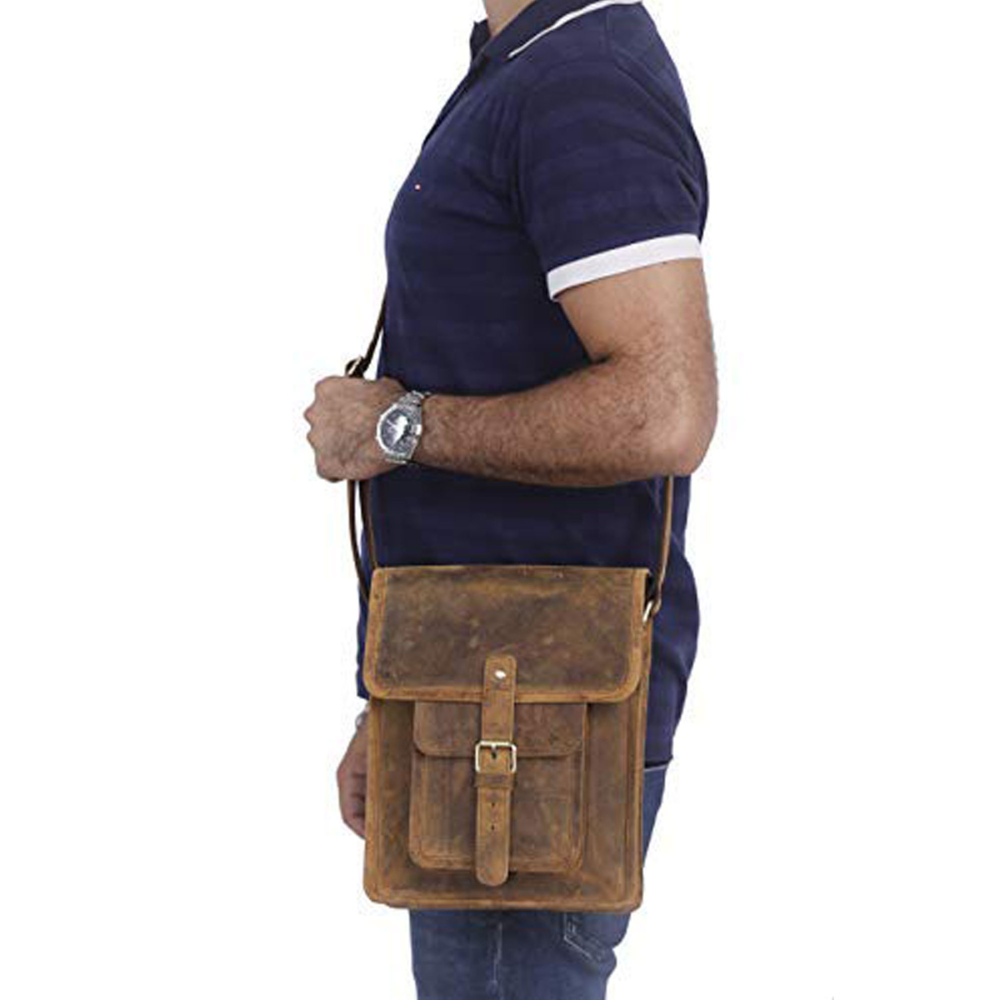 The Adesso | Leather Satchel Messenger Bag