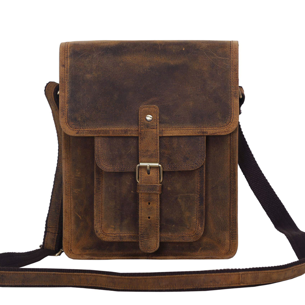 The Adesso | Leather Satchel Messenger Bag