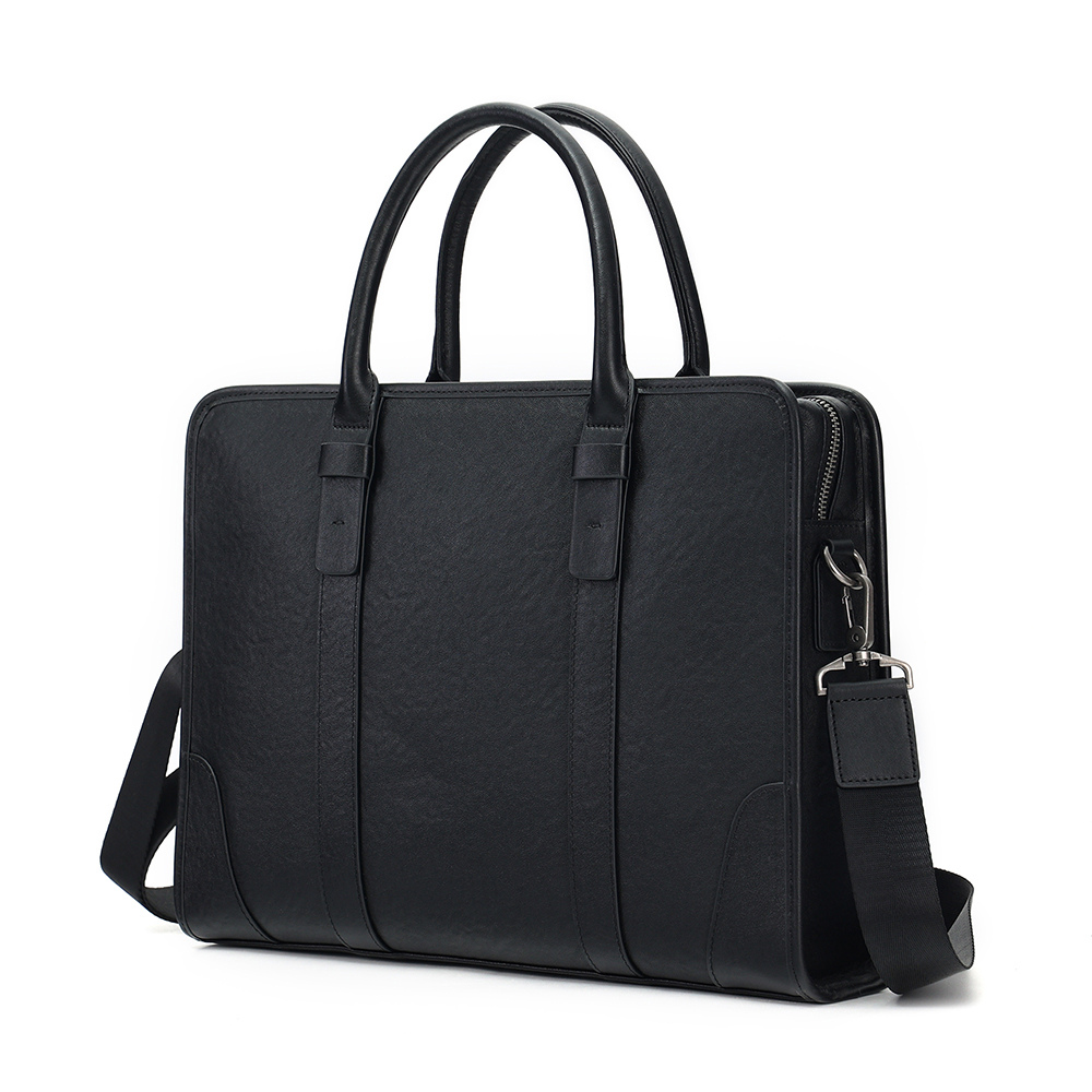 The Blake | Black Leather Briefcase for Men