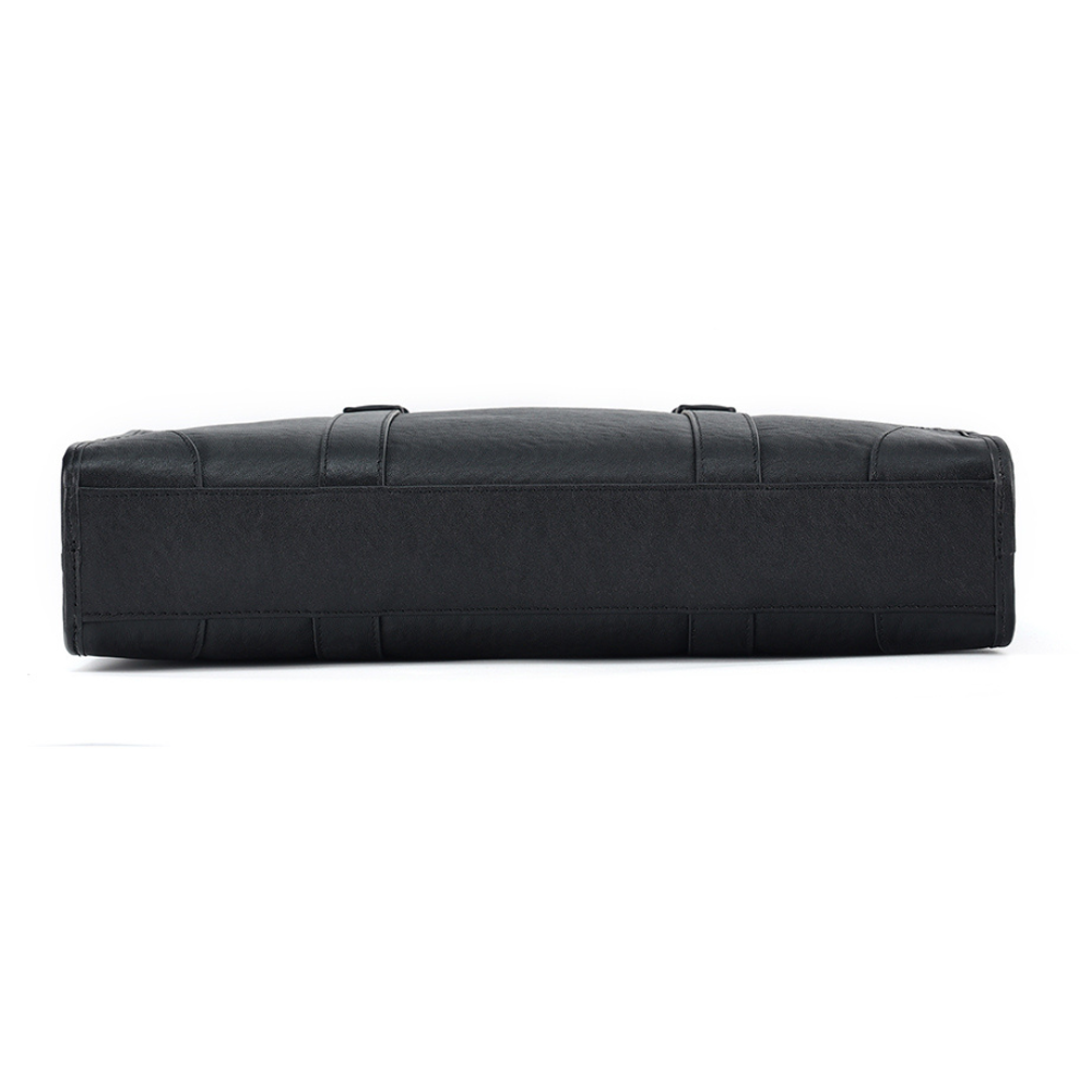 The Blake | Black Leather Briefcase for Men