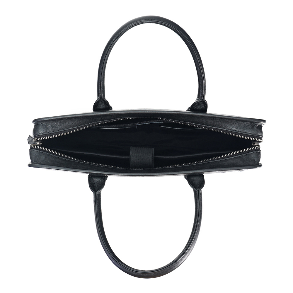 The Blake | Black Leather Briefcase for Men