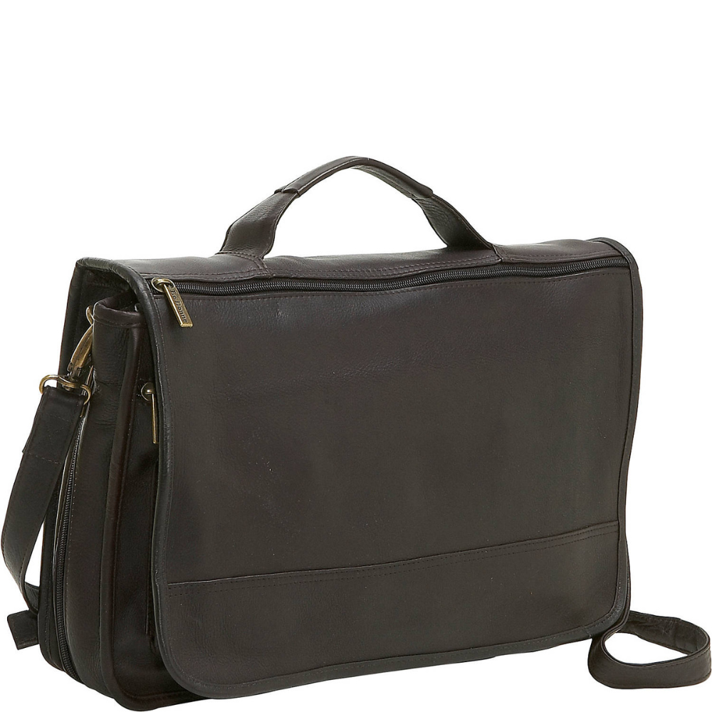 The Flumen | Expandable Leather Messenger Bag