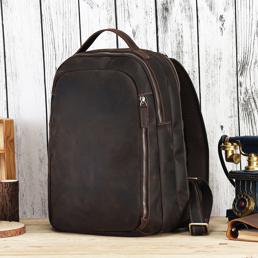 The Marrone | Travel Leather Backpack