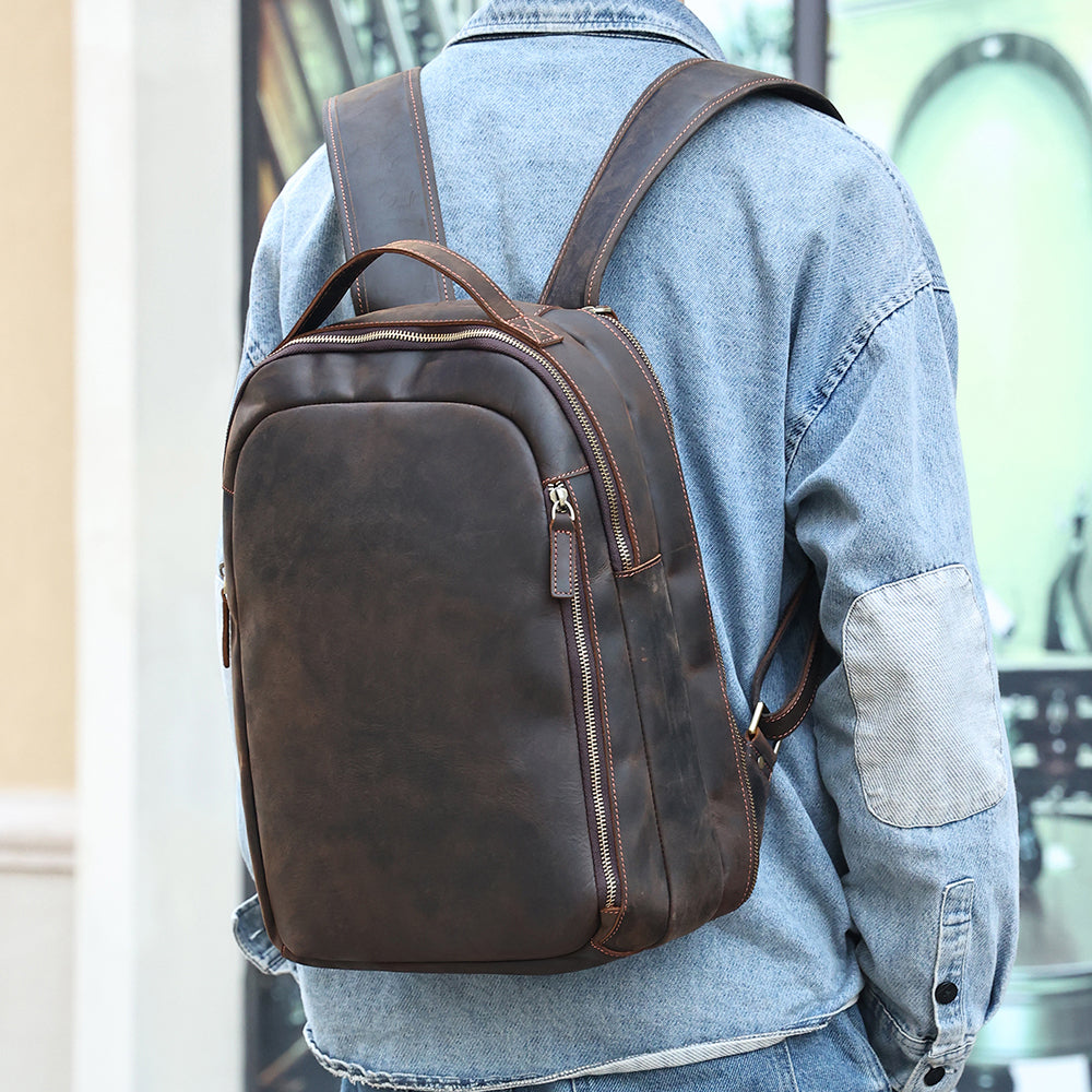 The Marrone | Travel Leather Backpack