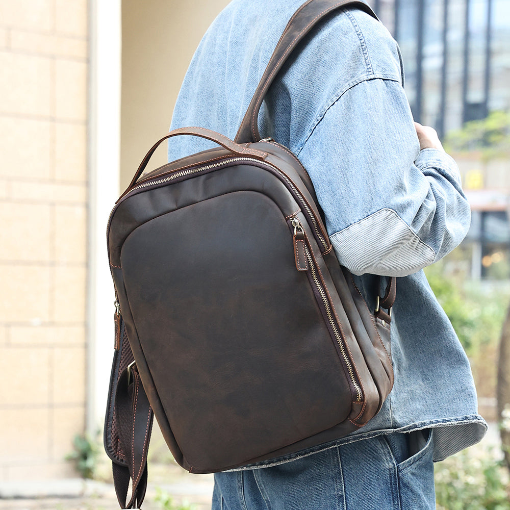 The Marrone | Travel Leather Backpack