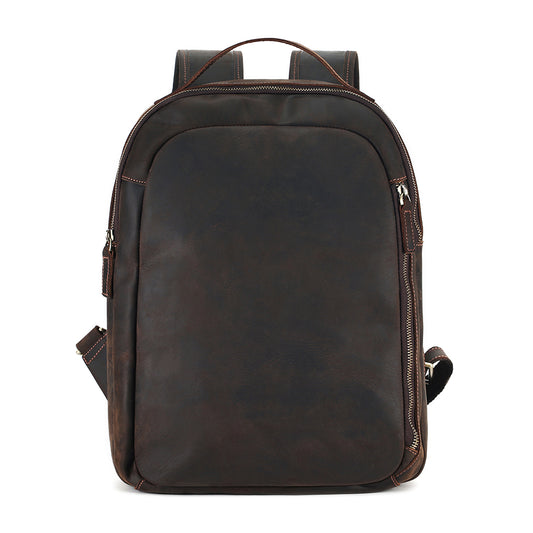 Plain Leather Backpack