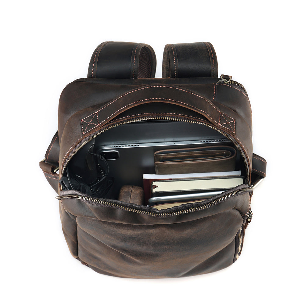 The Marrone | Travel Leather Backpack