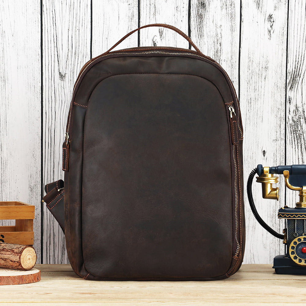 The Marrone | Travel Leather Backpack