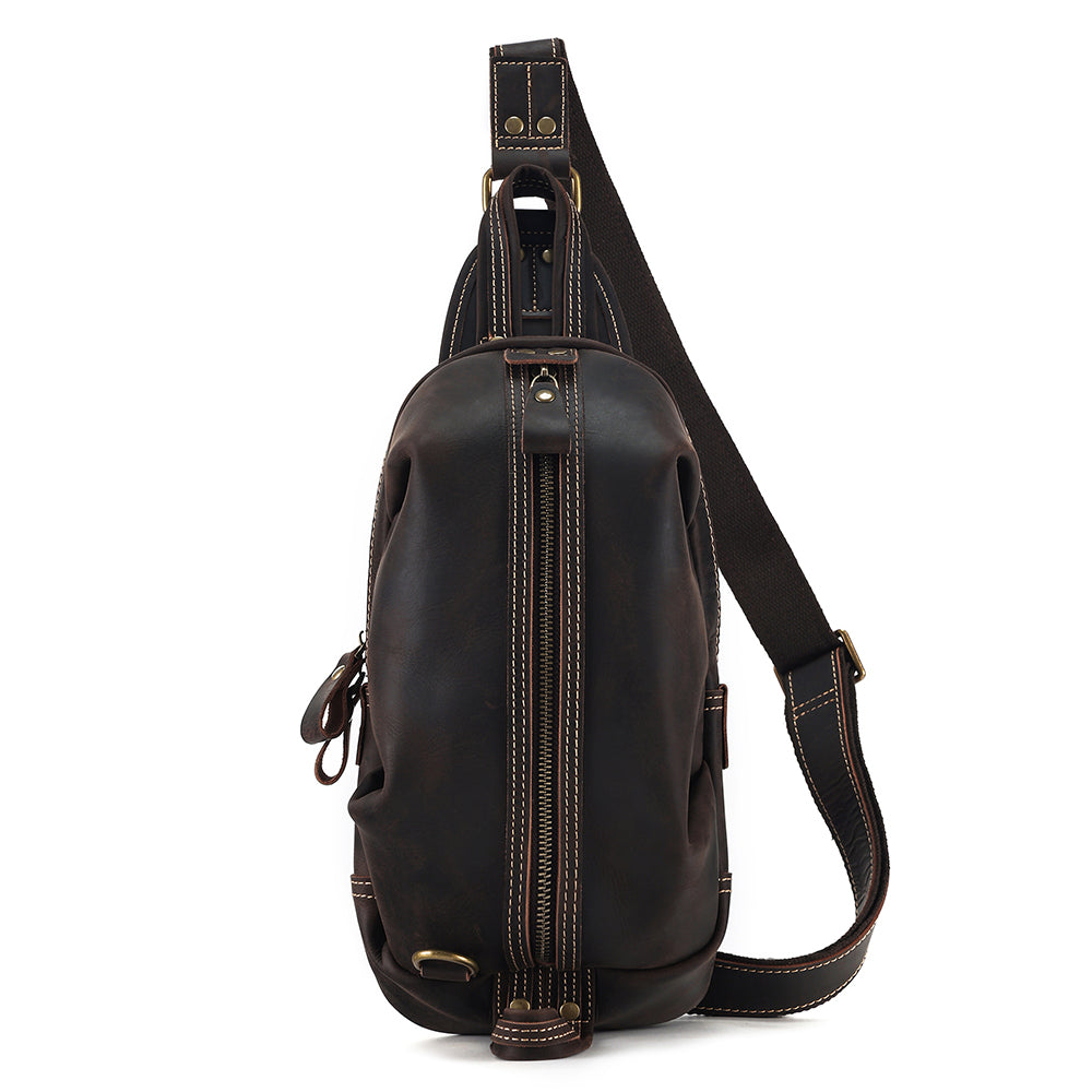 The Oreste | Classic Leather Sling Bag for Men