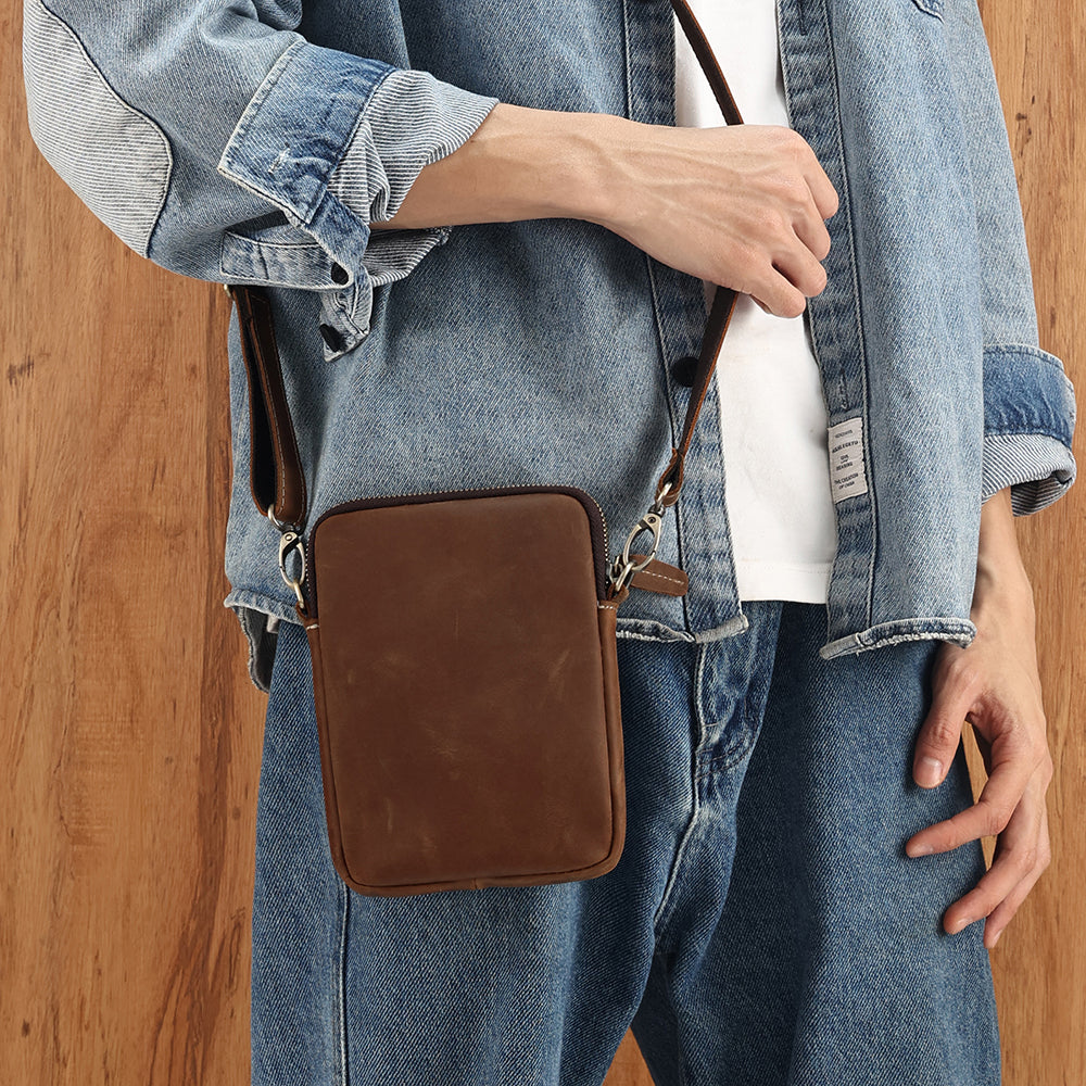 The Perenne | Classic Leather Crossbody Bag