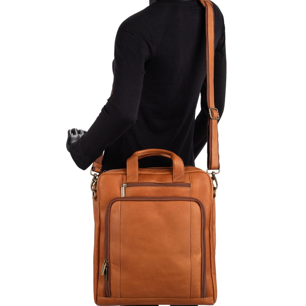 The Selva | Vertical Messenger Laptop Bag