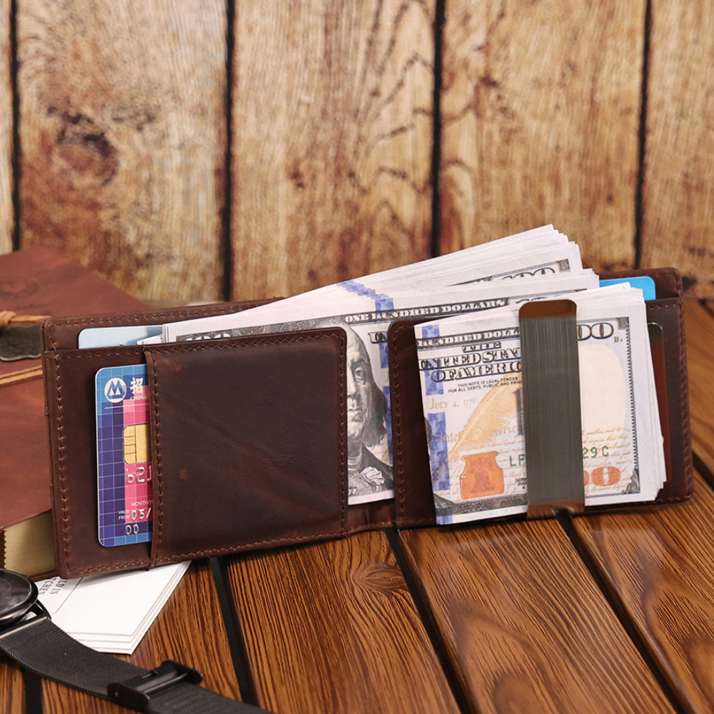 The Sirocco | Leather Card Holder and Money Clip