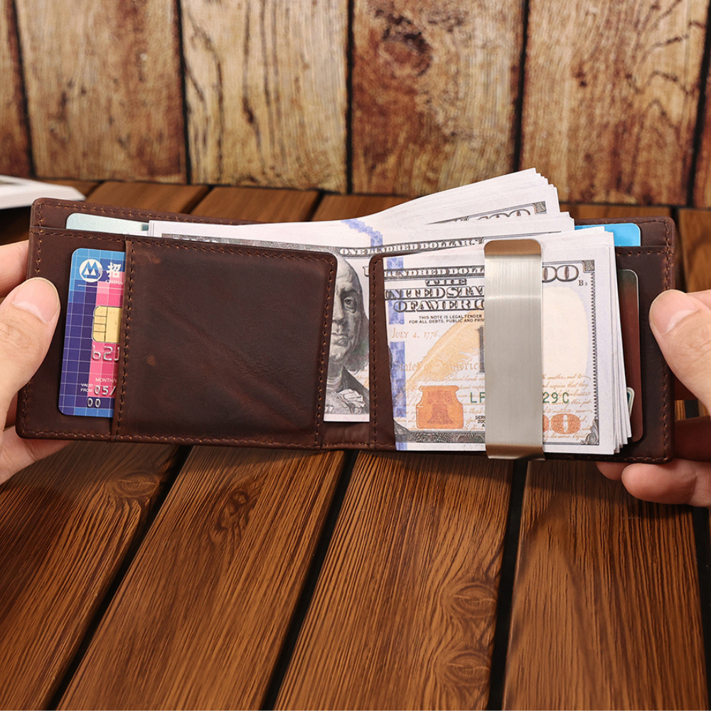 The Sirocco | Leather Card Holder and Money Clip