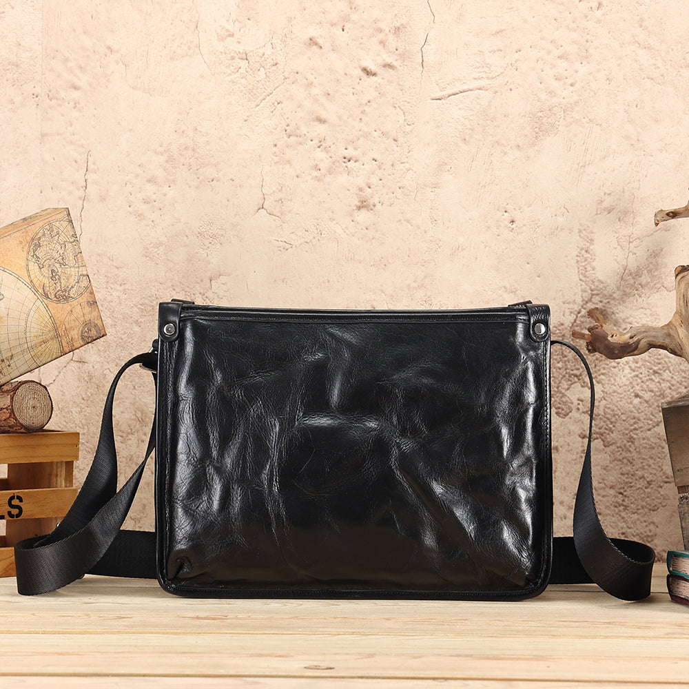 The Taini | Leather Messenger Crossbody Bag