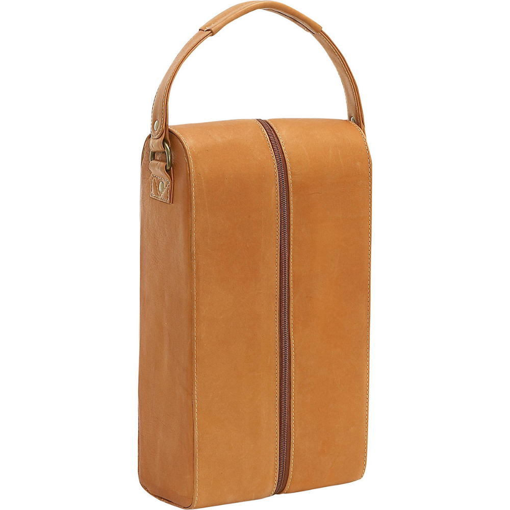 The Twain | Leather Wine Tote