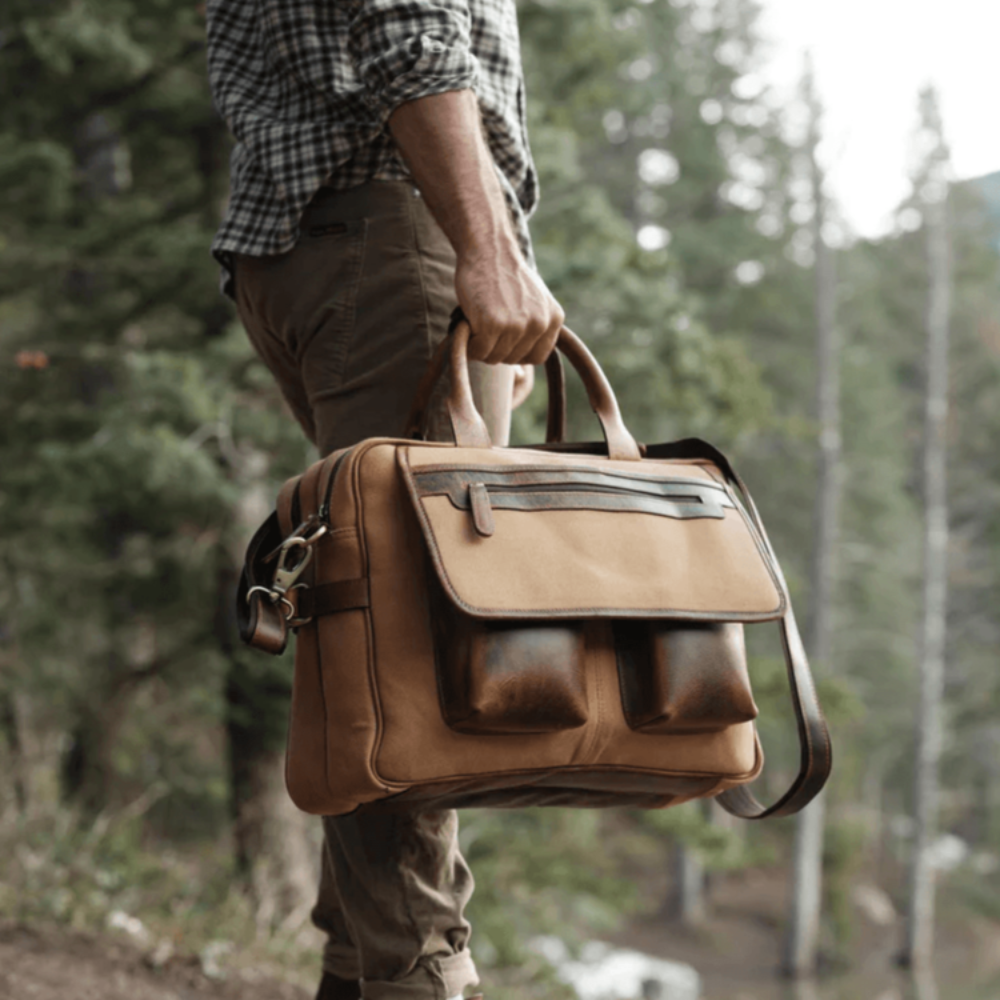 The Canvas Pilot | Men's Briefcase Laptop Bag
