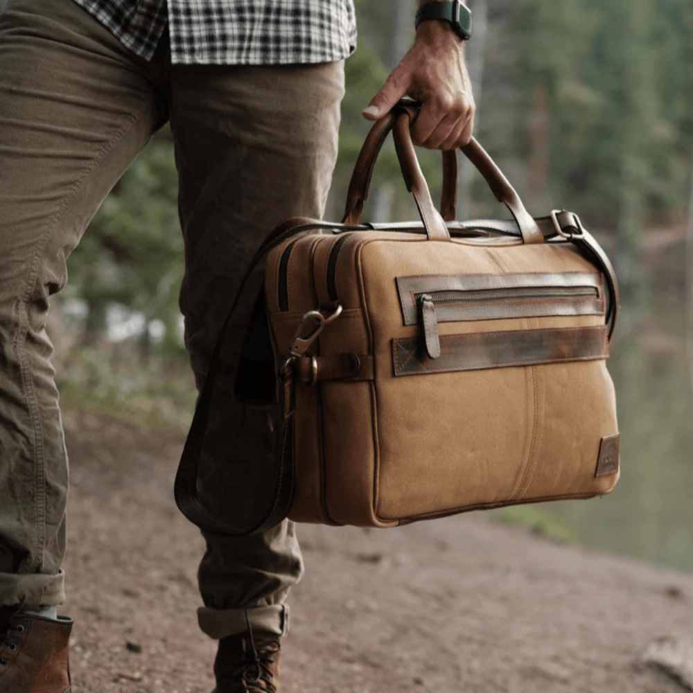The Canvas Pilot | Men's Briefcase Laptop Bag