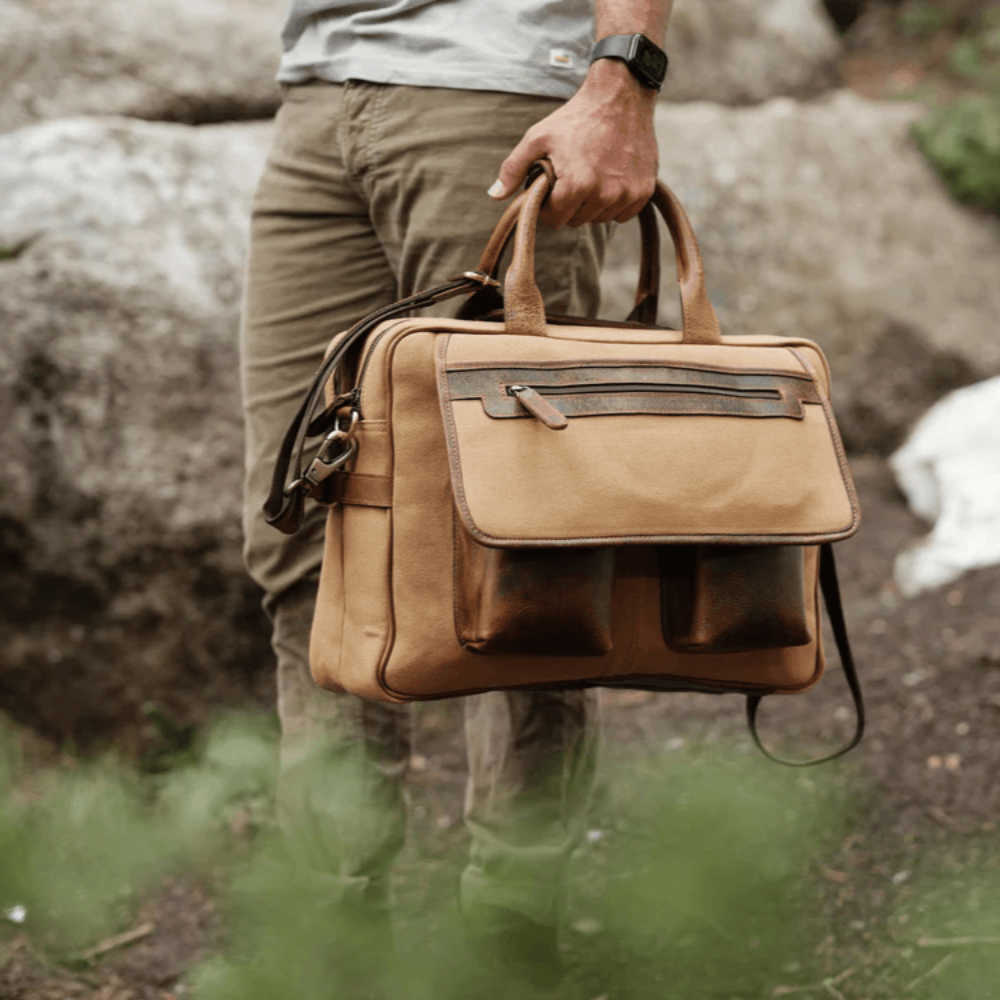 The Canvas  Pilot | Men's Briefcase Laptop Bag 