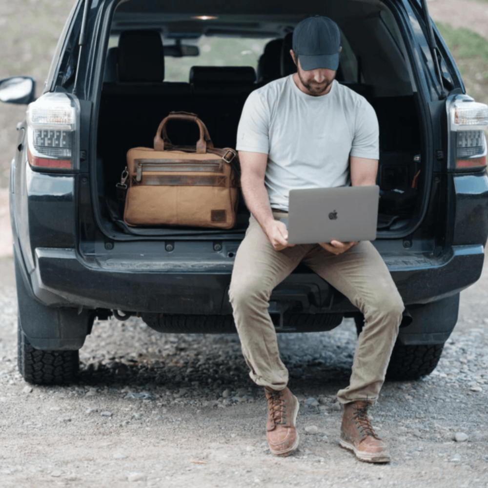 The Canvas Pilot | Men's Briefcase Laptop Bag