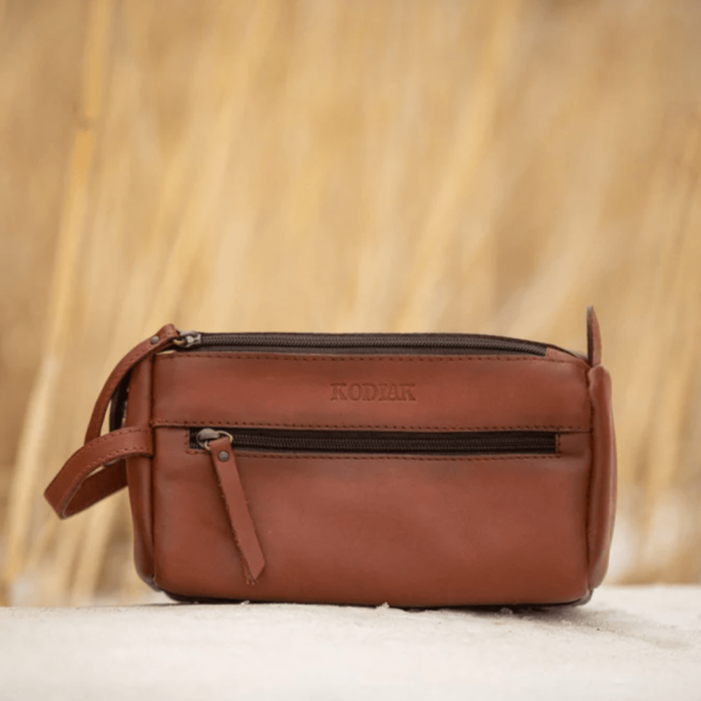 The Yukon Toiletry Bag - Full Grain Leather Travel Bag