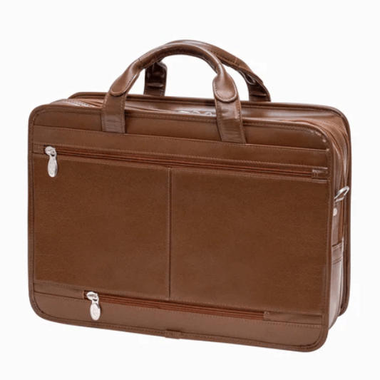 Leather Briefcase for Men - Classic 15 Inch Laptop Bag