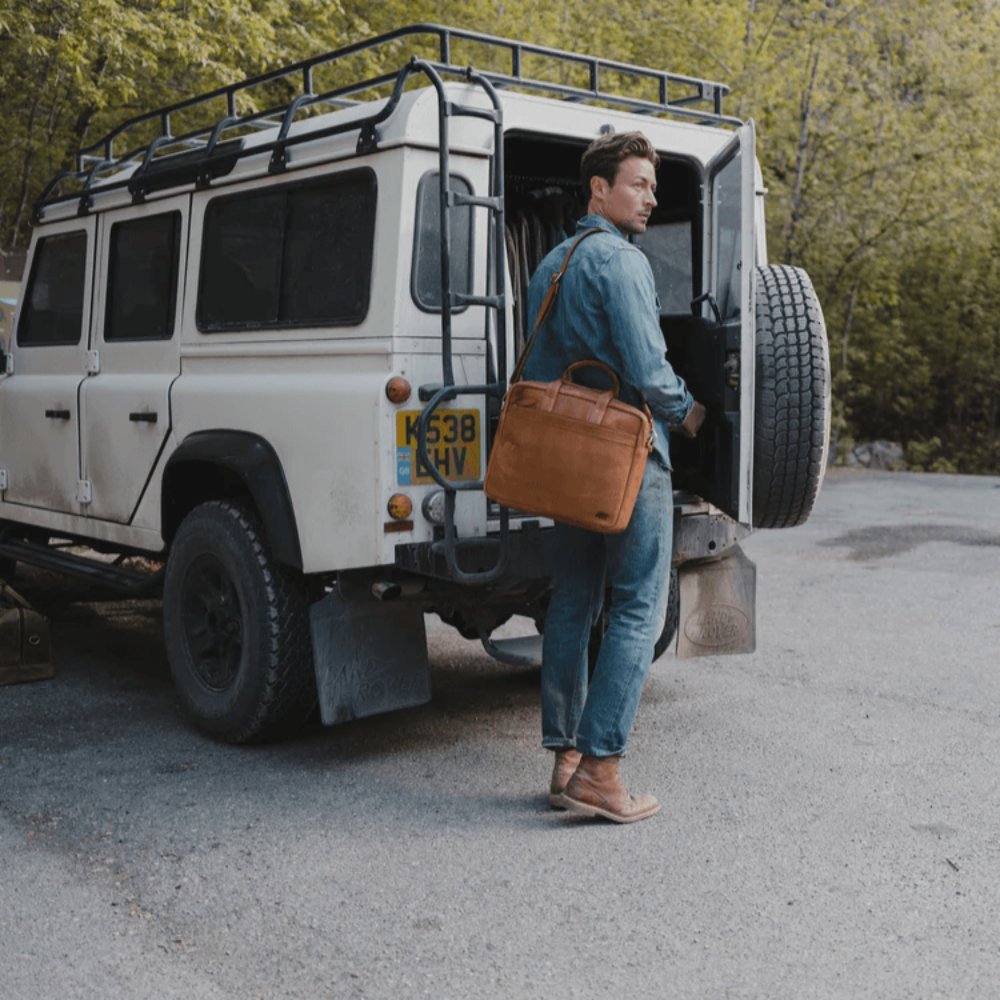 The Katmai Laptop Case | Outdoor Leather Laptop Case