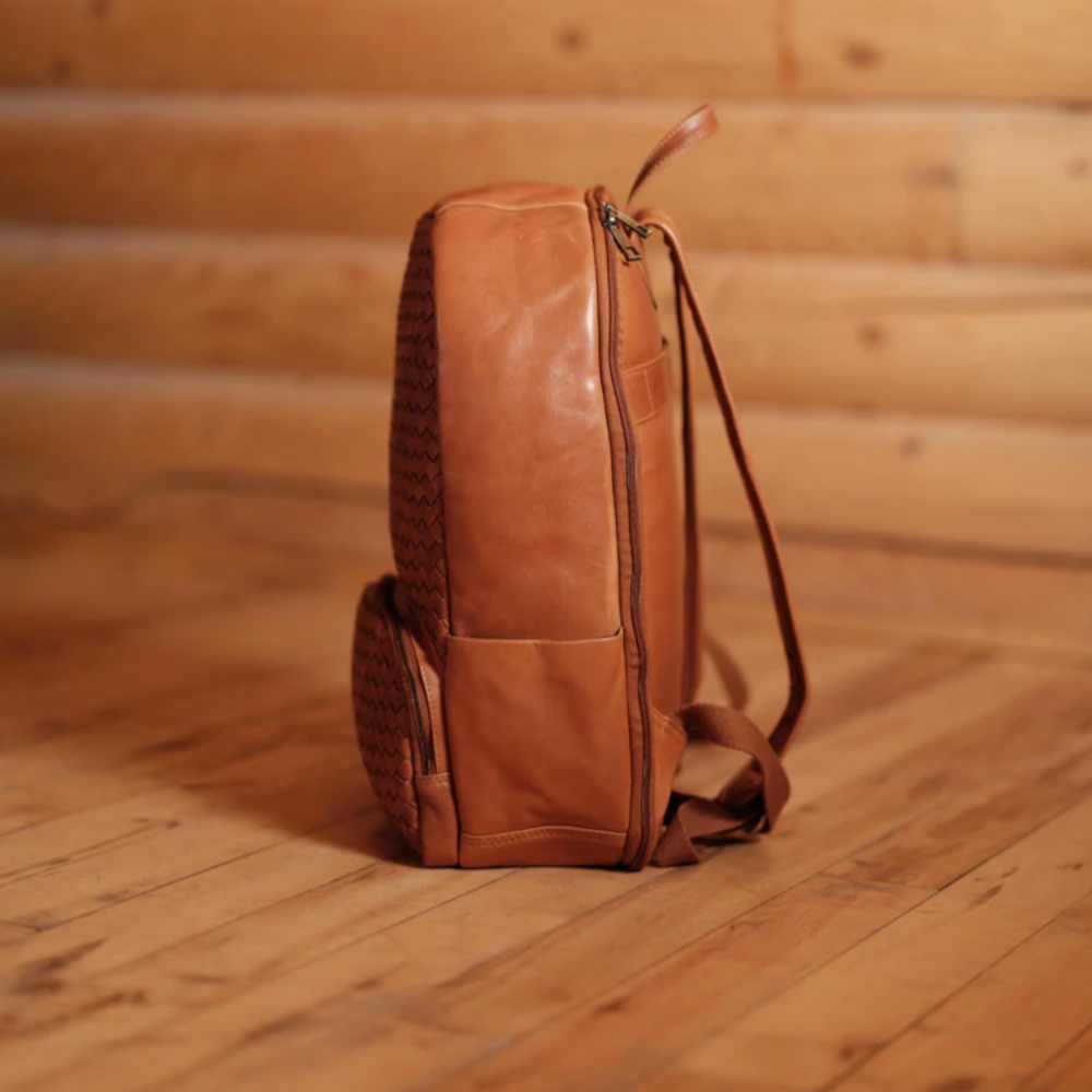 The Woven Backpack | Women's Leather Backpack