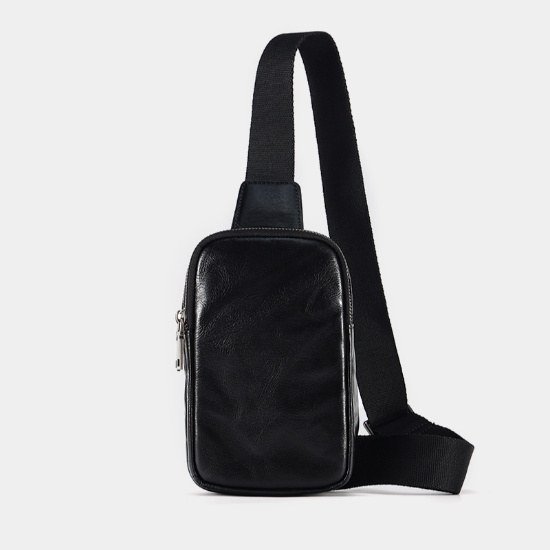 Mens black leather crossbody bag shop