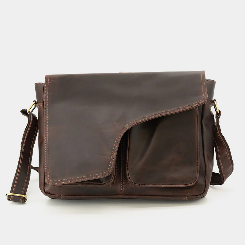 the buffalo leather messenger bag