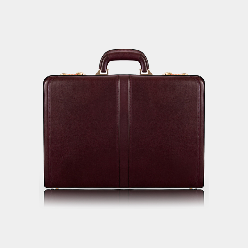 the harper leather briefcase burgundy