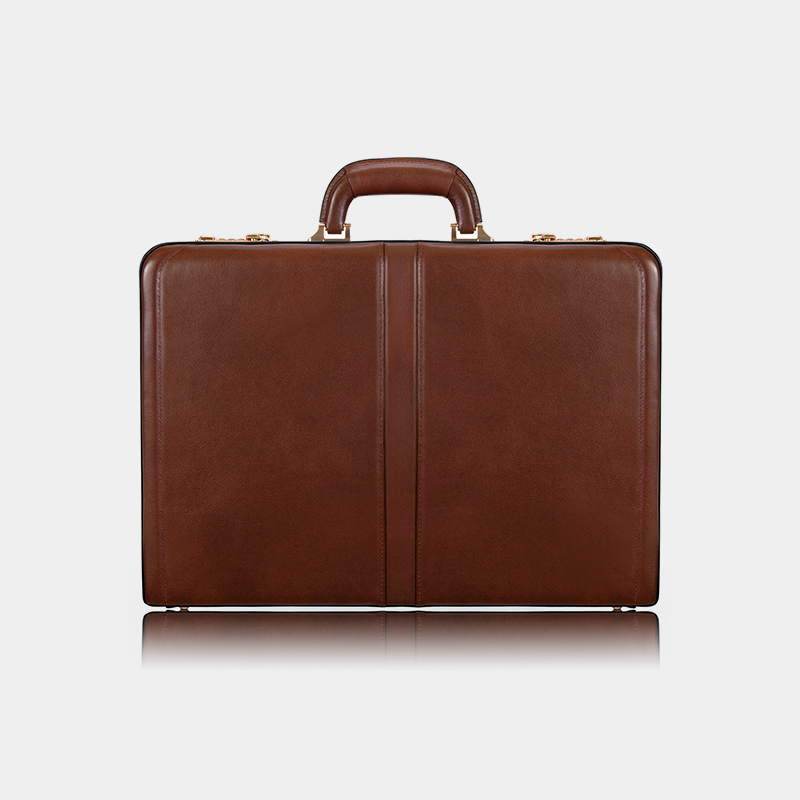the harper leather briefcase light brown
