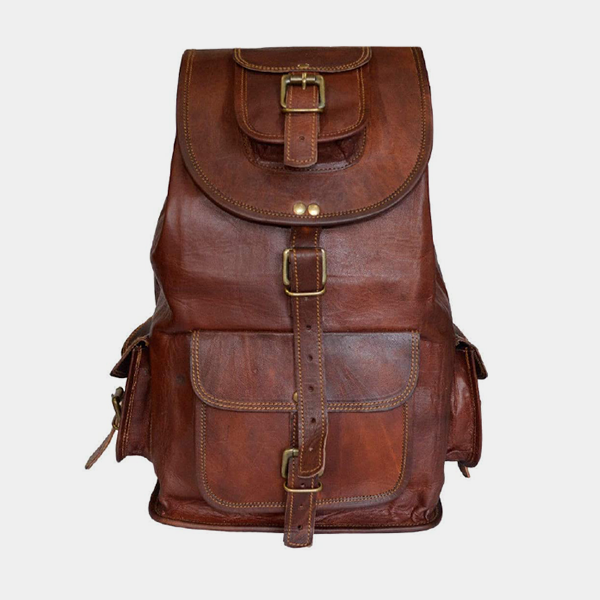 Vintage Full Grain Leather Backpack Classic – The Real Leather