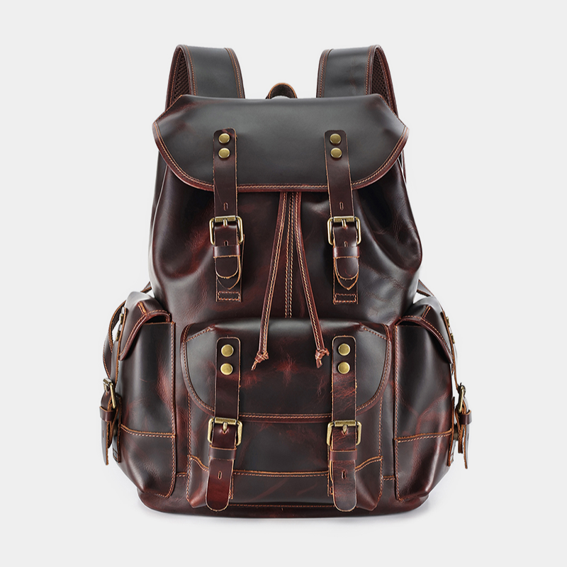 Soft Leather Backpack Genuine Premium Leather – The Real Leather