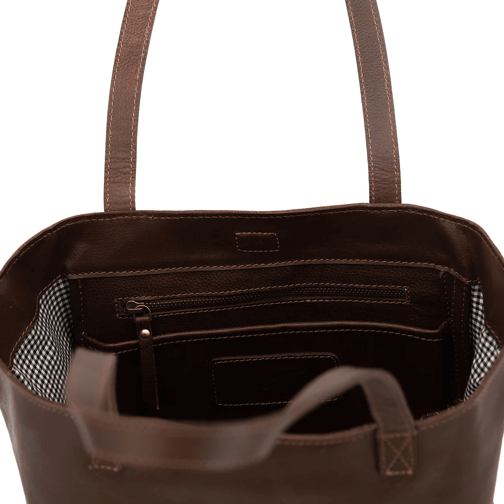 The Juneau Leather Tote | All Day Vintage Crossbody