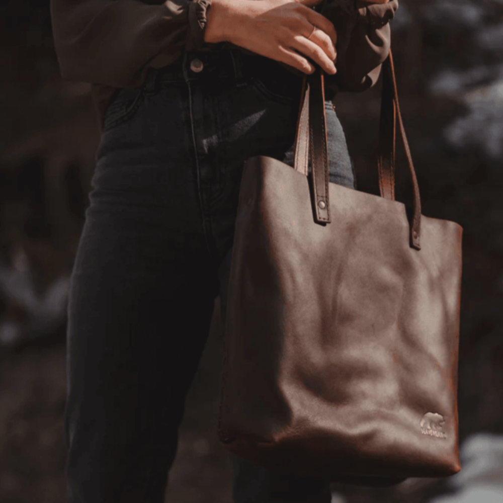 The Woven Leather Tote | Women's Classic everyday carry