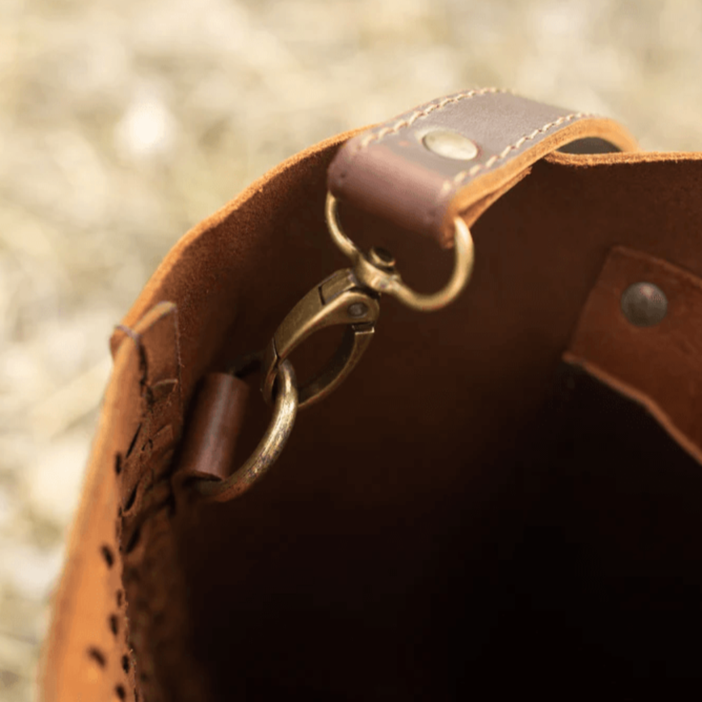The Woven Leather Tote | Women's Classic everyday carry