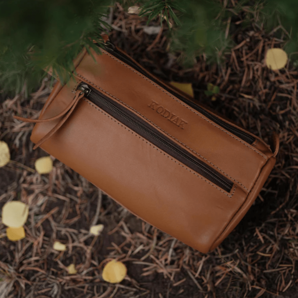 The Yukon Toiletry Bag - Full Grain Leather Travel Bag