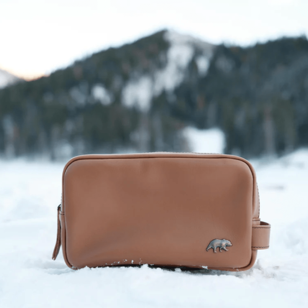 Full Grain Leather Toiletry Bag - Dopp Kit