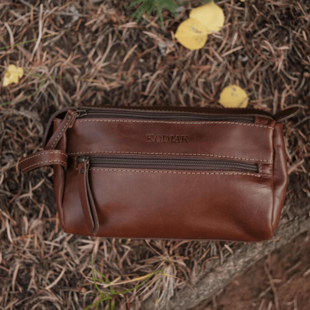 The Yukon Toiletry Bag - Full Grain Leather Travel Bag