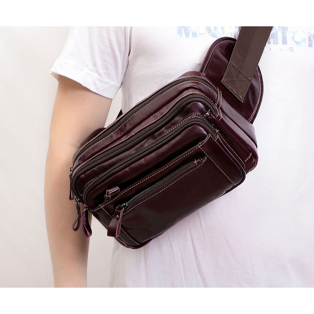 The Diverse | Men's Classic Leather Waist Bag