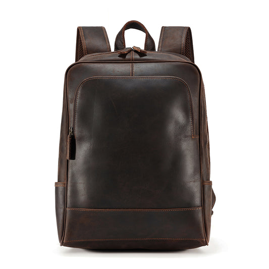 Leather Backpack for School
