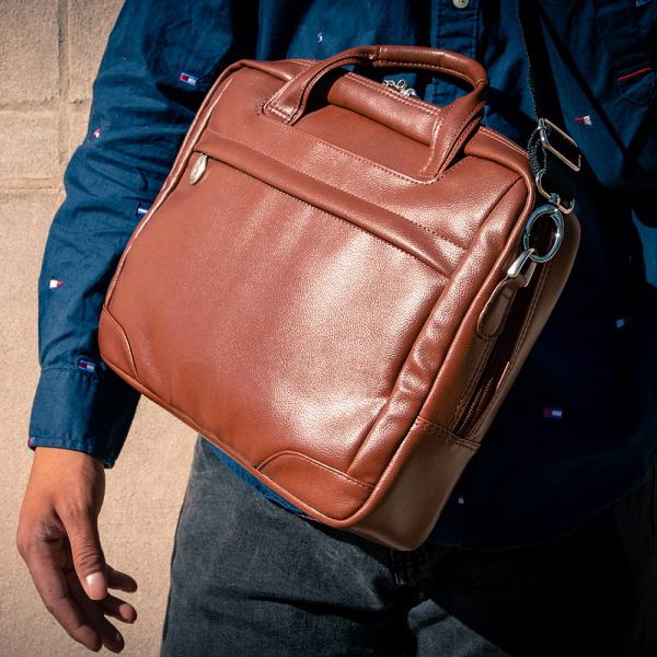 13.3 inch leather laptop bag Clearance