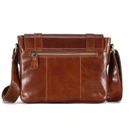 The Alba | Leather Messenger Bag for Men