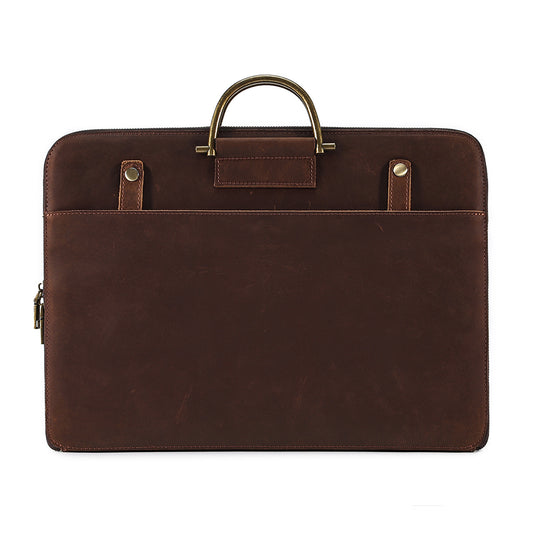 Top Grain Leather Briefcase Bag
