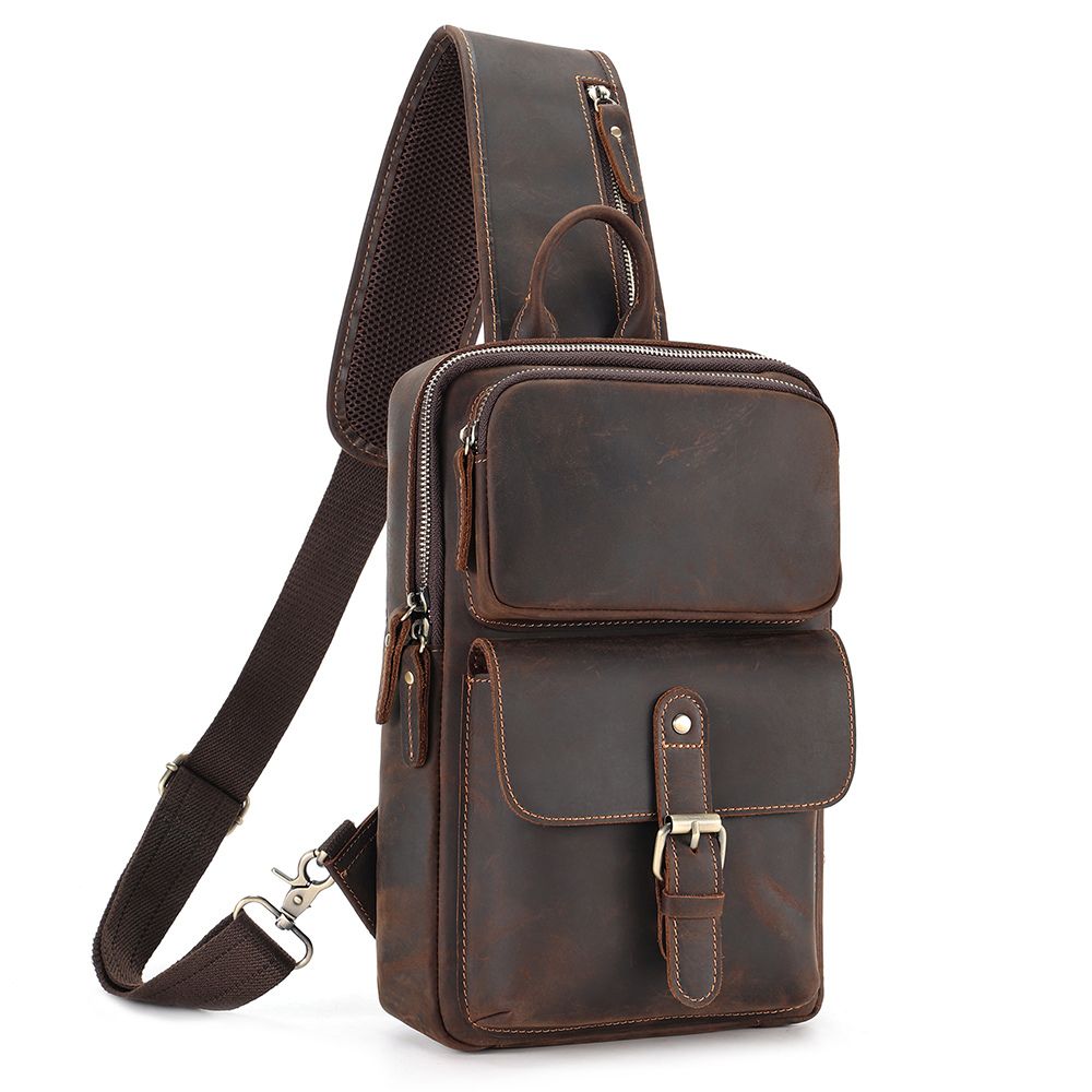 Leather Crossbody Bag for Travel